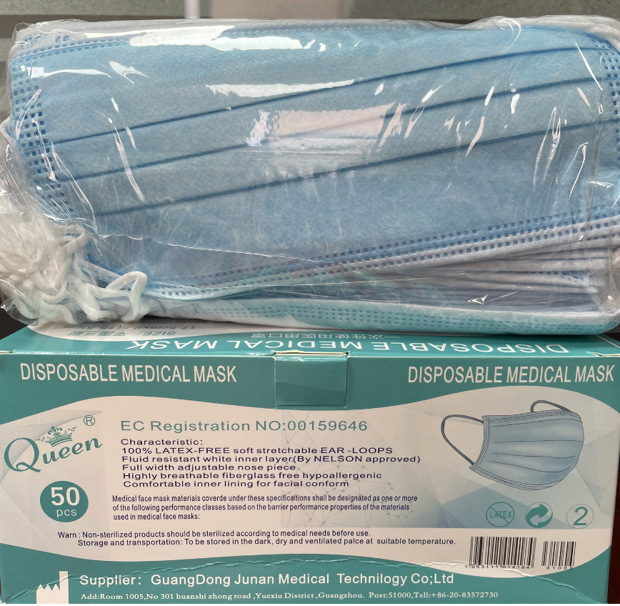 Medical Face Mask Earloop Adult 3ply facemask disposable mask