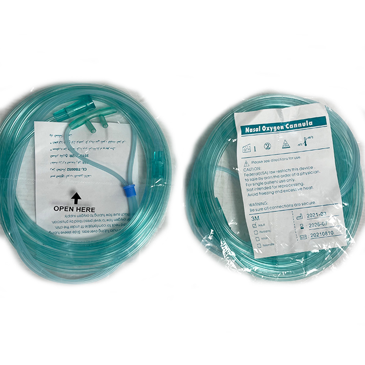 Sterile high flow oxygen tubing medical oxygen nasal cannula 