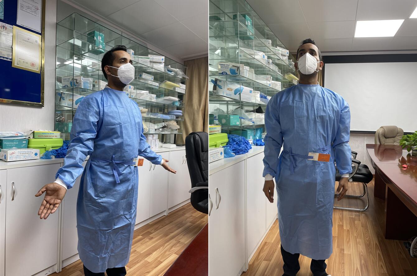 Junan Medical Protective Clothing surgical overall isolation patient gown