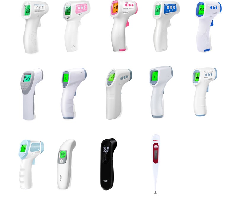 Medical Clinical Ir Forehead Lcd Non Contact Digital Human Body Infrared Fever Thermometer