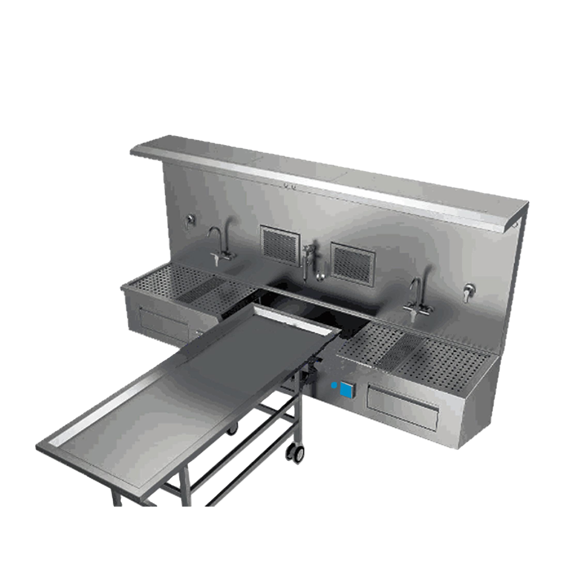 Morgue autopsy operating floor stainless steel funeral anatomy morgue dissecting table