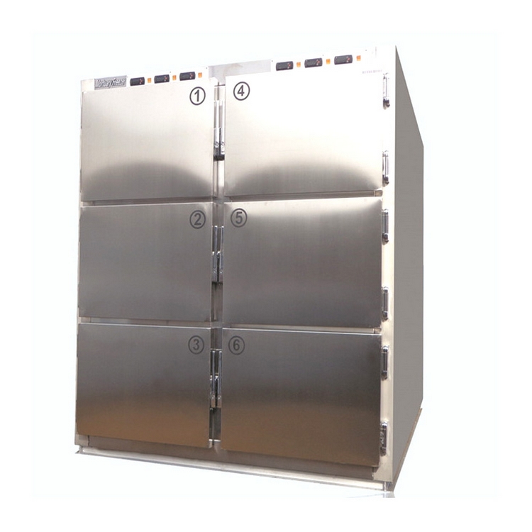 Stainless steel funeral room body mortuary freezer refrigerator for dead body mortuary